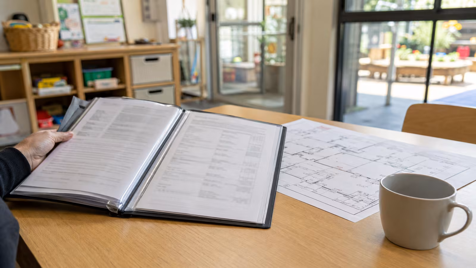 Childcare compliance certificate folder and centre layout plan